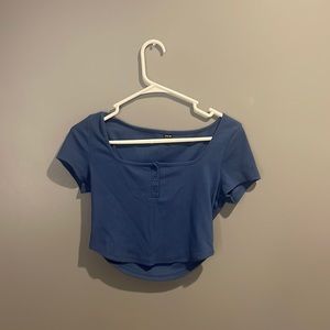 SHEIN crop top, size M, blue